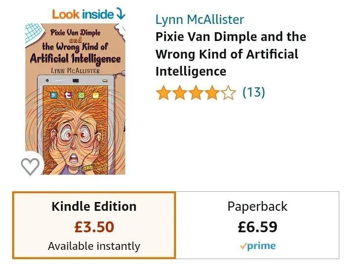 This book produced by @Lynn26088825 is about a twelve-year-old girl called Pixie Van Dimple and the use of the wrong Kind of Artificial Intelligence. Order your copy here! amazon.co.uk/dp/1528932765/