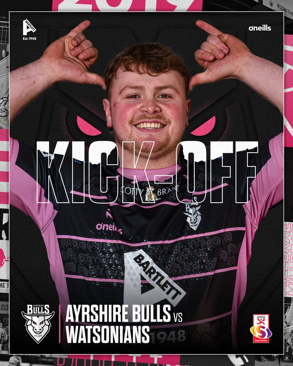 KICK-OFF | We’re underway at Millbrae for Round 2 of the FOSROC Super Series Sprint against Watsonians! ⚔️ Let’s go Bulls! 0-0 📲 Head over to our Ayrshire Bulls Twitter for live updates! #backingthebulls | #FOSROCSuperSeries