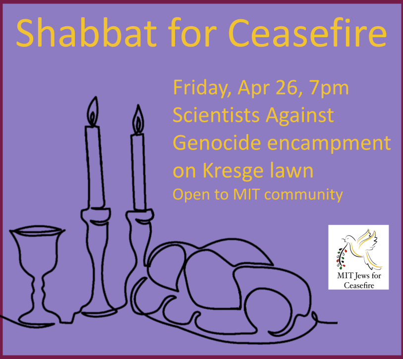 Come for a brief Shabbat service tonight at 7pm before the encampment-wide potluck dinner!