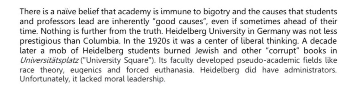 Der Direktor der Gedenkstätte Yad Vashem schreibt einen offenen Brief an die Präsidentin der Columbia-Universität, in dem er die amerikanische Hochschule mit der Universität Heidelberg in der NS-Zeit vergleicht.