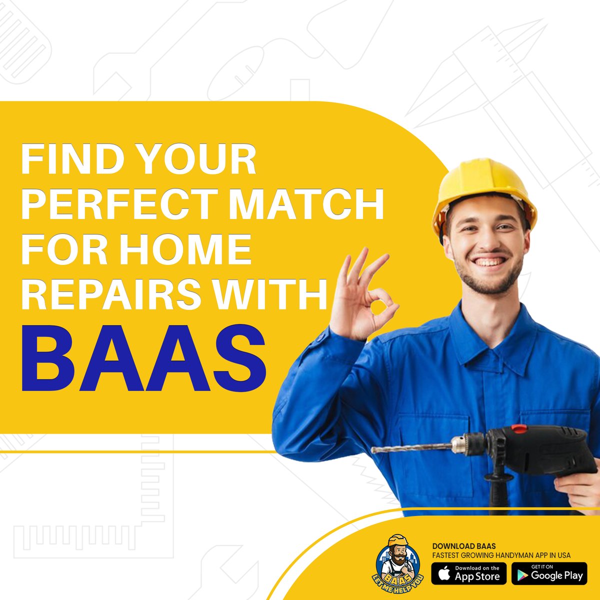 ✅ Do you have a faulty appliance that needs repair? BAAS App's appliance repair is top notch and you can choose the best professional that fits your needs. 🛠️🏡

#repair  #baasitnow #handyman #handymanservices #NoFee #appliances #Download #cleaningservices #electricians  #app