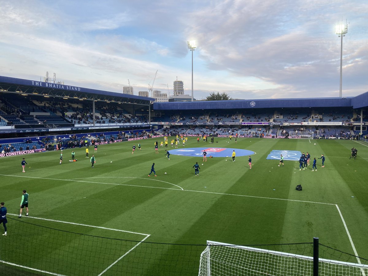 Tonight’s view at Loftus Road. A massive game. C’mon Leeds! #lufc