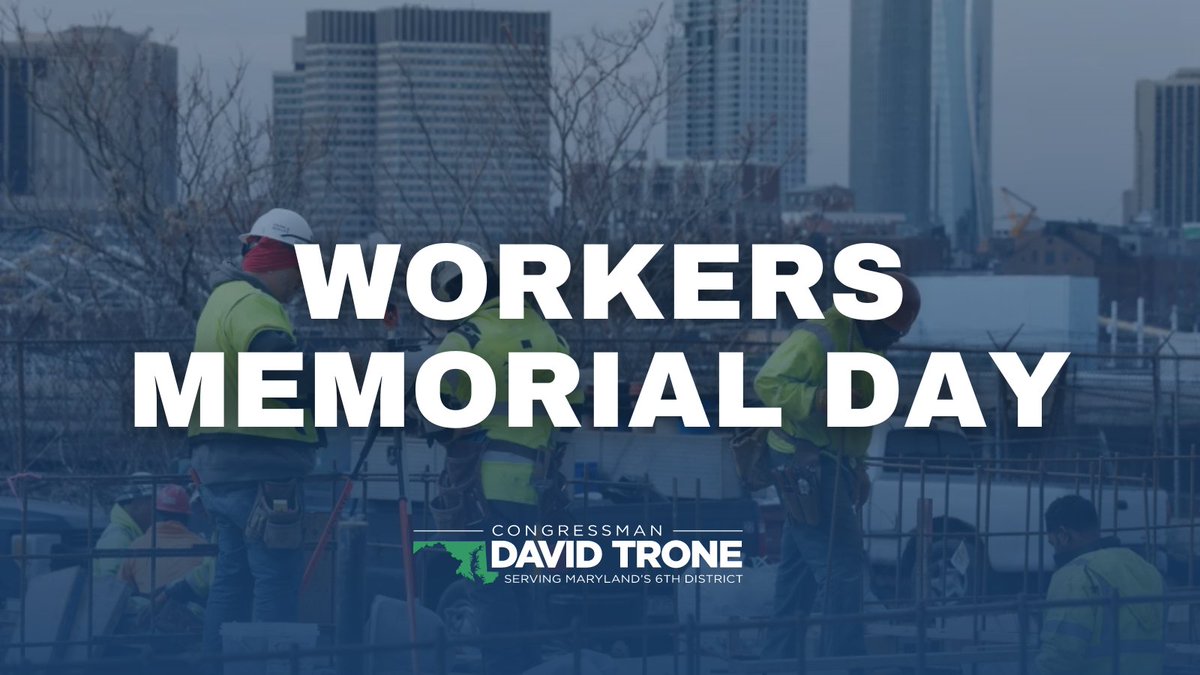 On #WorkersMemorialDay, we remember those who lost their lives on the job and highlight the importance of the Occupational Safety and Health Act, which promises every worker the right to a safe job. As a member of the @Labor_Caucus, I'll always fight for worker rights.