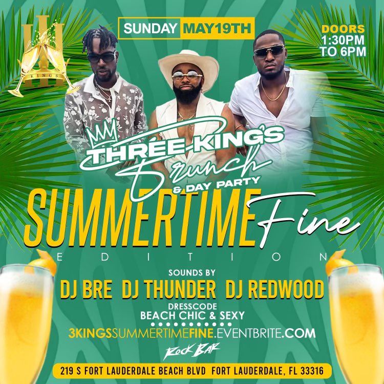 We’re back! #SummertimeFine edition #3KingsBrunch 
•
•
3KingsSummertimeFine.eventbrite.com