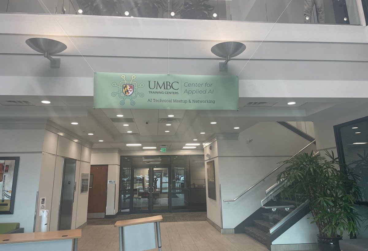 UMBCtraining's tweet photo. We had great time at the Center for Applied AI's first official Meetup this month! Thanks again to the members of the C4A community who joined us, and to our presenters Patty and Douglas for sharing their knowledge - keep an eye out for details on our next Meetup this summer! https://t.co/D31KLttUtu