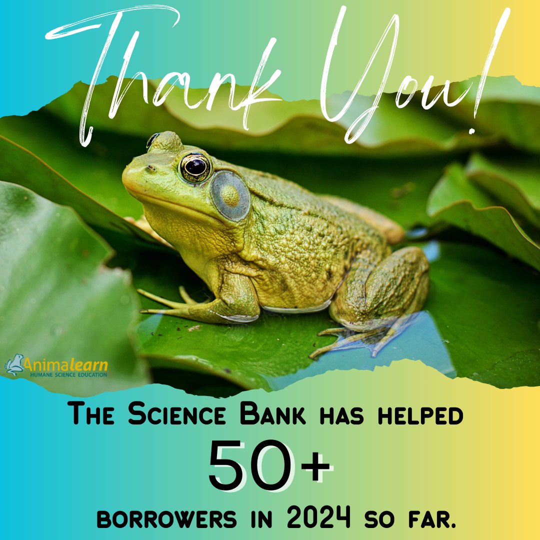 Thank you to all of the borrowers that have chosen #humane alternatives instead of using animals in #science #education! #humanescience #humaneeducation #teachers #scienceeducation #lifesciences #anatomy #biology #scienceteachers #sciencetwitter #teachertwitter #edutwitter #k12