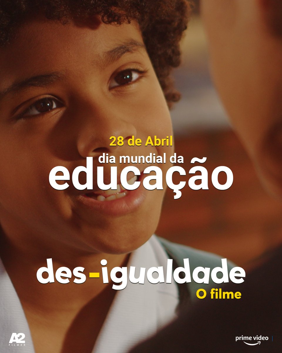 Na tela ou na vida real, 🎬 a educação é o nosso maior igualador. É nossa responsabilidade diária lutar por um futuro onde cada pessoa tenha acesso ao conhecimento e oportunidades. 💼💡
🍿: Des-igualdade | Prime Video 🎬