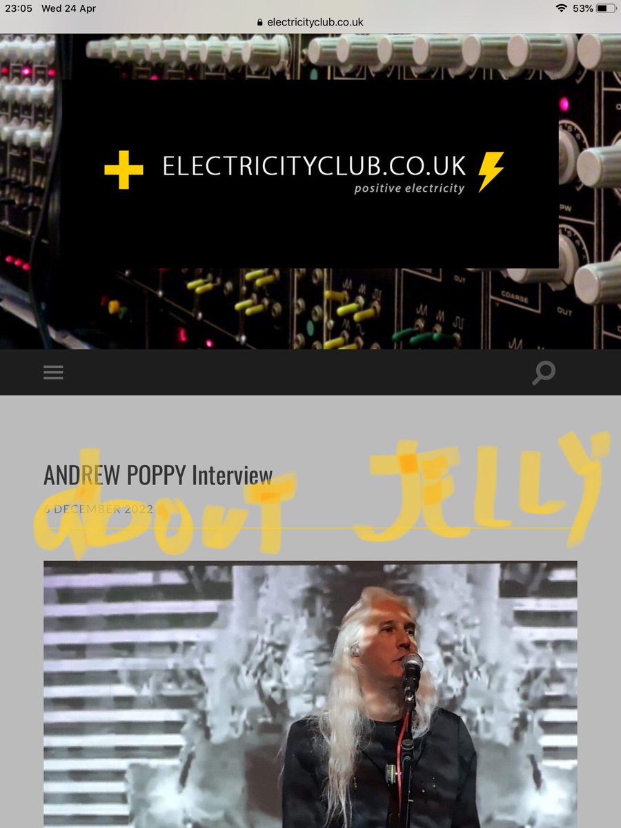 Had a great chat with Chi at Electricity Club... heres the result. Its about JELLY and other party materials.