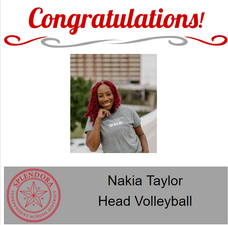 Join us in welcoming our new Head Volleyball Coach, Nakia Taylor! @SplendoraVB @SplendoraISD @SplendoraHigh