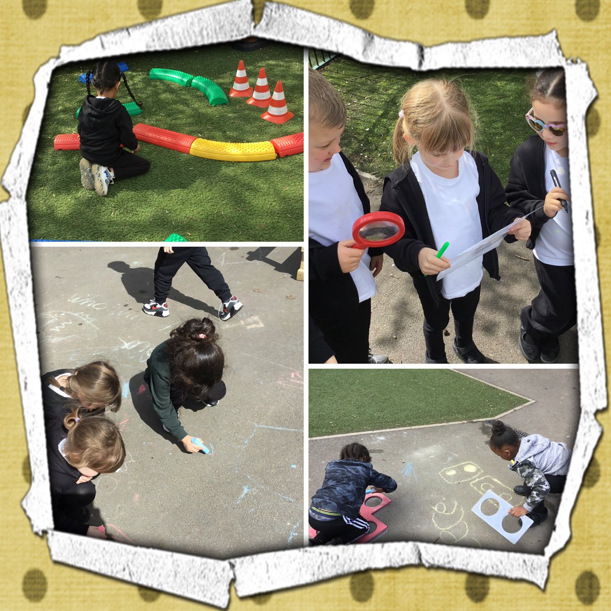 In reception, the children have enjoyed learning outdoors. We revisited our prior skills of making 9 and 10, going on a minibeast hunt, and creating enclosures for the farm animals!
#outdoorlearning#bigmaths#workingtogether