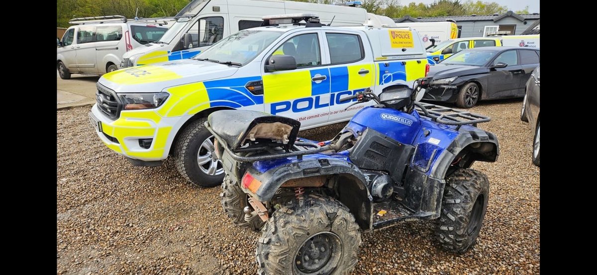 The Rural Crime Taskforce assisted @KentPoliceRural execute a warrant this morning🌅 👮‍♂️6x stolen caravans recovered, thank you @CRiSDatabase 🚔 1x stolen quad recovered 🚘 6x vehicles seized as used in crime ⚒️ Hundreds of stolen tools seized 👮‍♂️ 7x persons arrested