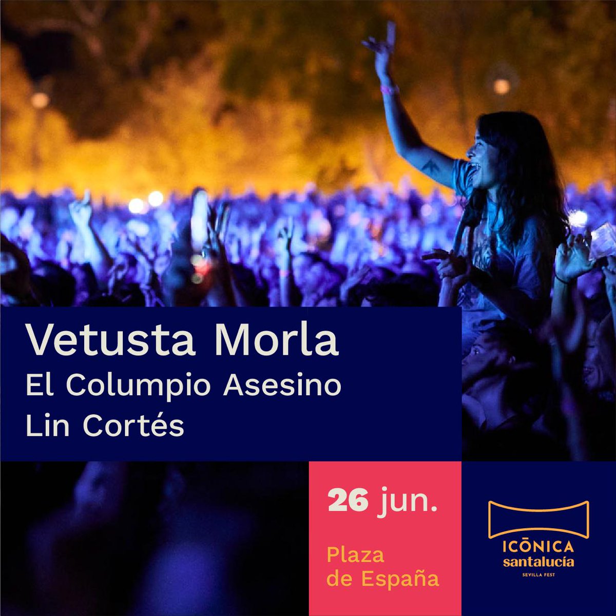 No hace falta irse hasta 'Copenhage' para disfrutar de la mejor fusión de estilos. Haciendo un remember al Festival Territorios, @vetustamorla se subirá al escenario de #ICÓNICASANTALUCÍASevillaFest junto a @columpioasesino y @linncortes.

🎟️ Entradas: landing.entradasatualcance.com/iconica-sevill…