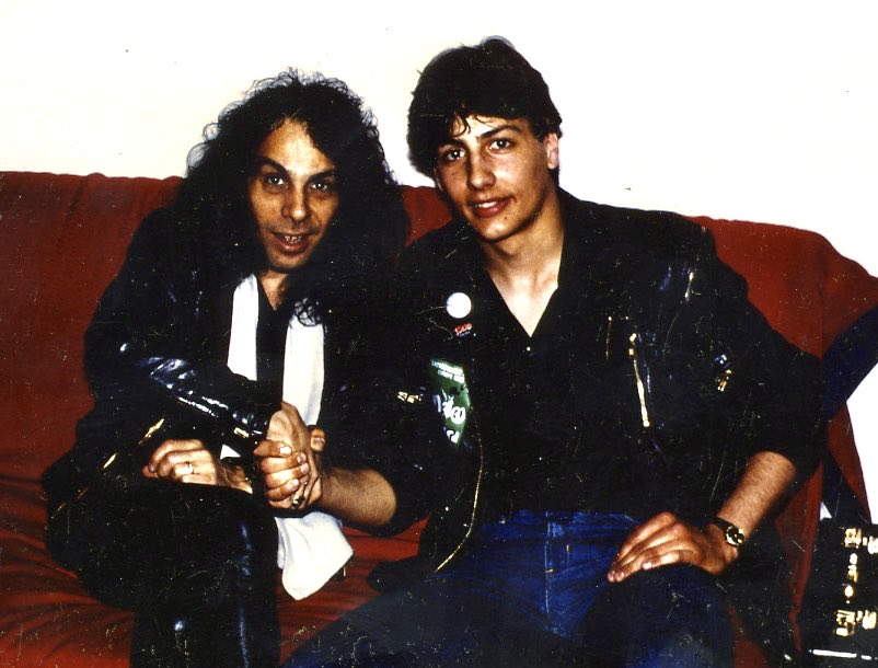 #RonnieJamesDio - my 1st major rock interview. APR 26, 1986. #SacredHeart European Tour.