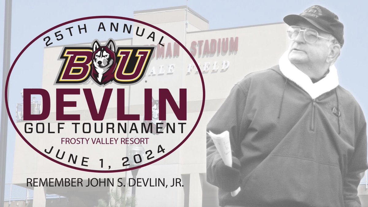 We’re set to host the 25th Annual John Sterling Devlin Memorial Golf Tournament and Silent Auction in June. The 25th annual event will be held on Saturday, June 1, at the Frosty Valley Resort in Danville, Pennsylvania. #GoHuskies