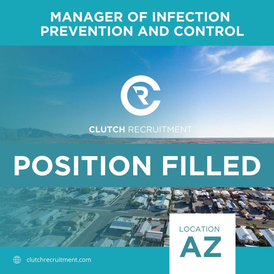 The Manager of Infection Prevention and Control position in Arizona has been filled!

#InfectionControl #infectionprevention #infectionpreventionandcontrol #infectionpreventionist #cbic #cic #apic #arizona