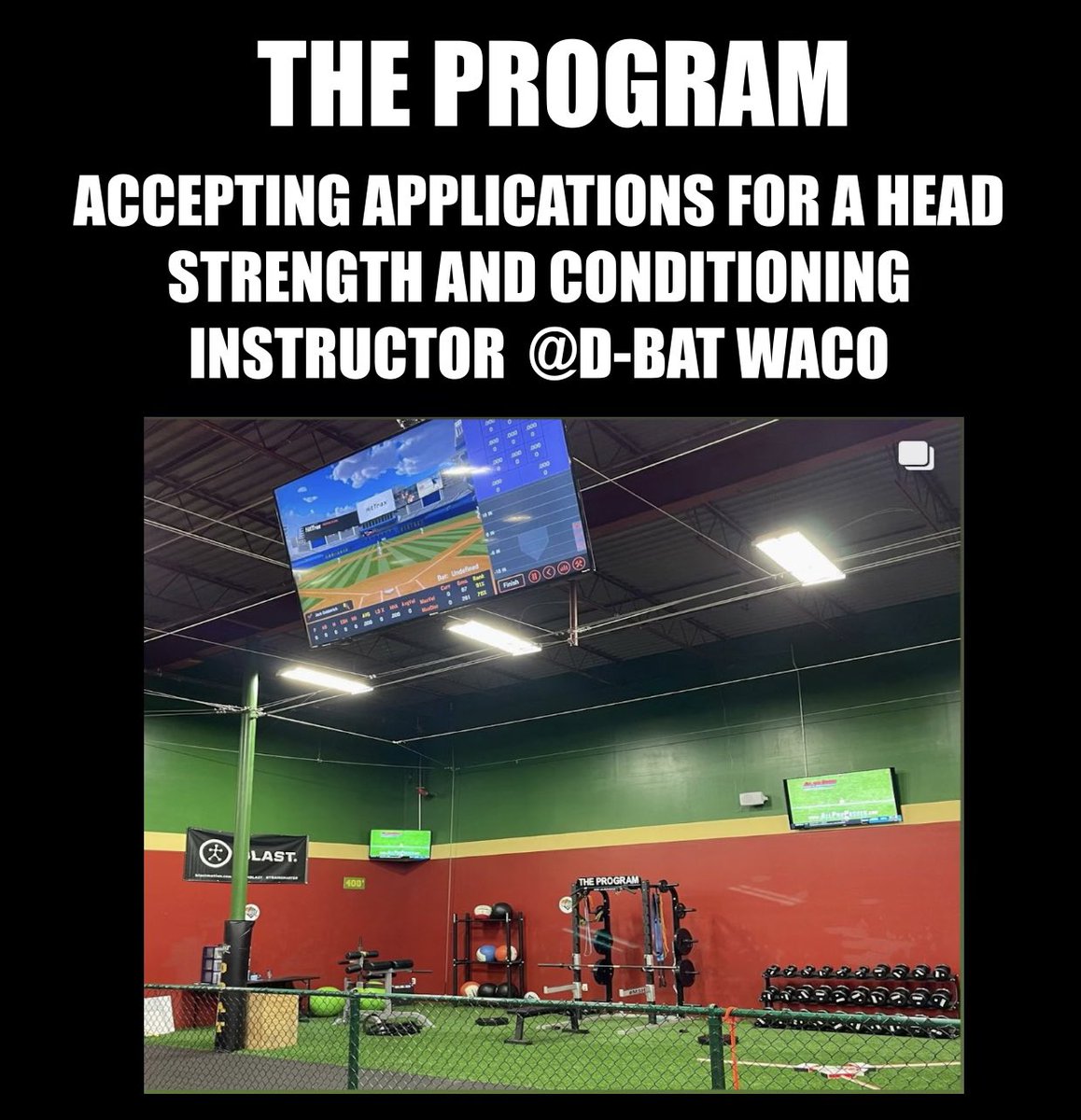 Want to go out on your own? We are looking for a head strength and conditioning instructor!! Check it out: ziprecruiter.com/job/b18b6a05