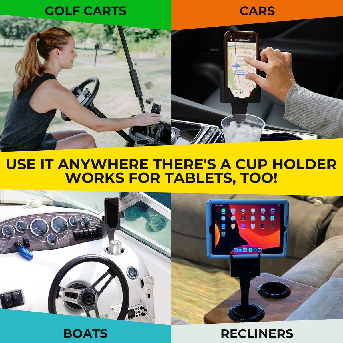 Take it anywhere – our cell phone seat is perfect for every spot! . . . #safetyfirst #eyesontheroad  #drivesafe #driveresponsibly #NoTextingWhileDriving #StaySafe #EyesOnTheRoad  #DontTextAndDrive #RoadSafety #FocusOnTheRoad #CellPhoneSeat #carphoneholder #PhoneSafety