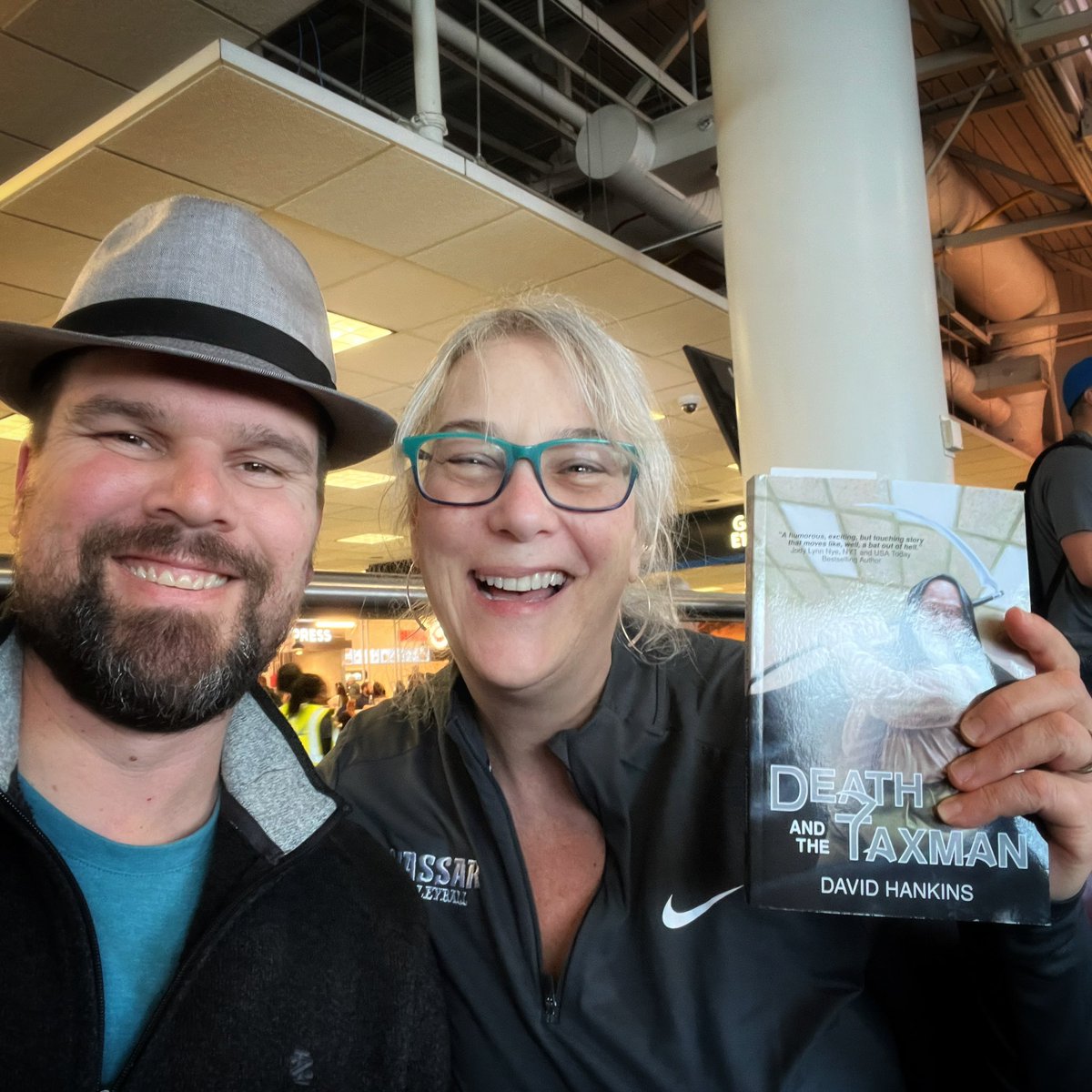 The Taxman is in Charlotte, NC! Thank you Maribeth for the delightful chat. Happy reading!

Get your copy of Death and the Taxman here:

books2read.com/deathandthetax…

#deathandthetaxman #traveltheworld #neverstopexploring #readingtime #readmore #AuthorLife #humor #newrelease