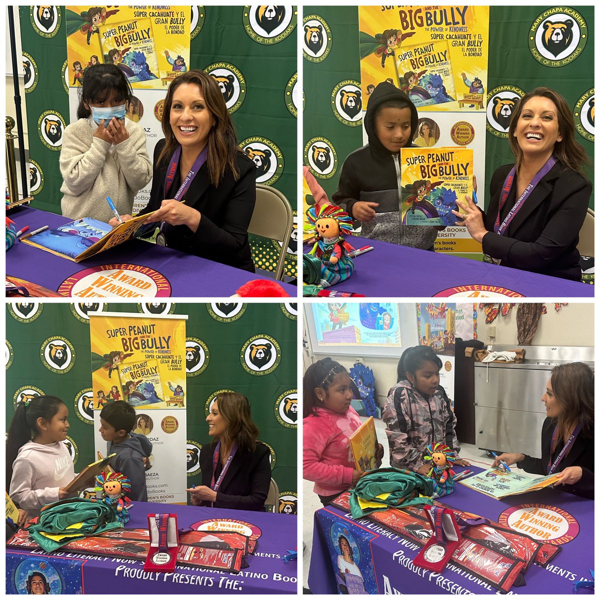 Sharing some sweet moments from our book signing with special guest Leticia Ordaz. Our students are inspired by Leticia’s son who co- authored her latest book. 

💚🐻☀️📚
@zjgalvan @AracelyZavala19 @ms_pantaleon @CielitoLindoBks 
#ProudtobeGUSD #CultivateCuriosity