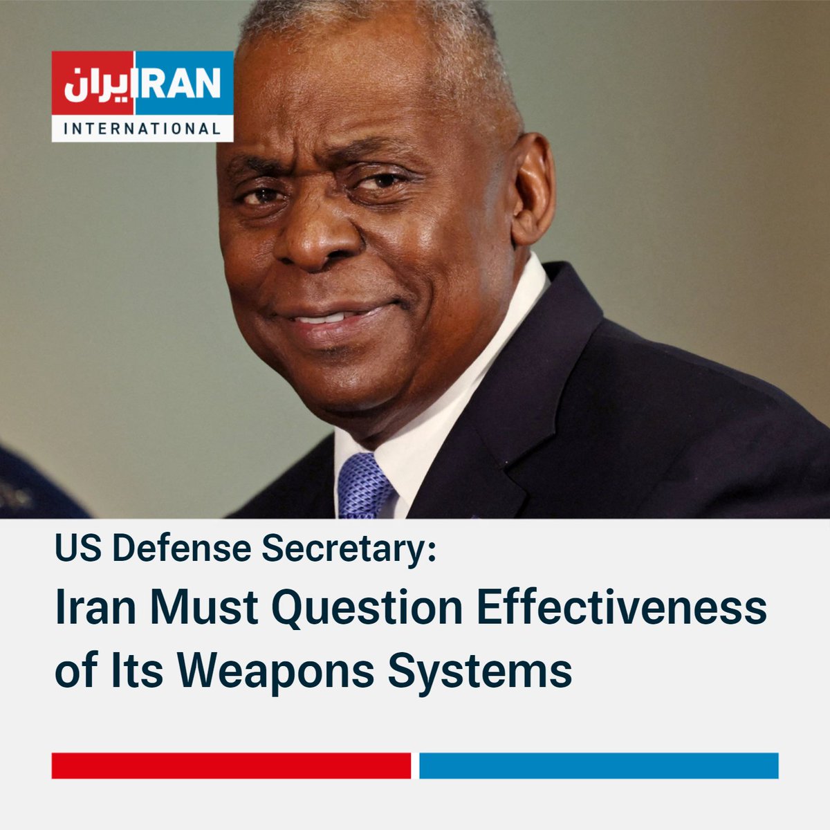 US Defense Secretary Lloyd Austin says that Iran should question the effectiveness of its weapons systems after its failed attack on Israel earlier this month. “They should be questioning the effectiveness of their weapons systems and their planning,” Austin tells reporters.…