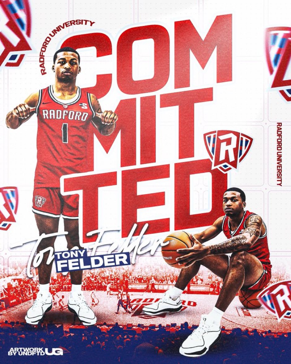 Stonehill PG transfer Tony Felder tells me that he’s committed to Radford. Averaged 12.0 points, 3.0 rebounds and 2.8 assists. Shot 31.1% from three. Strong transfer addition for Darris Nichols & Co.