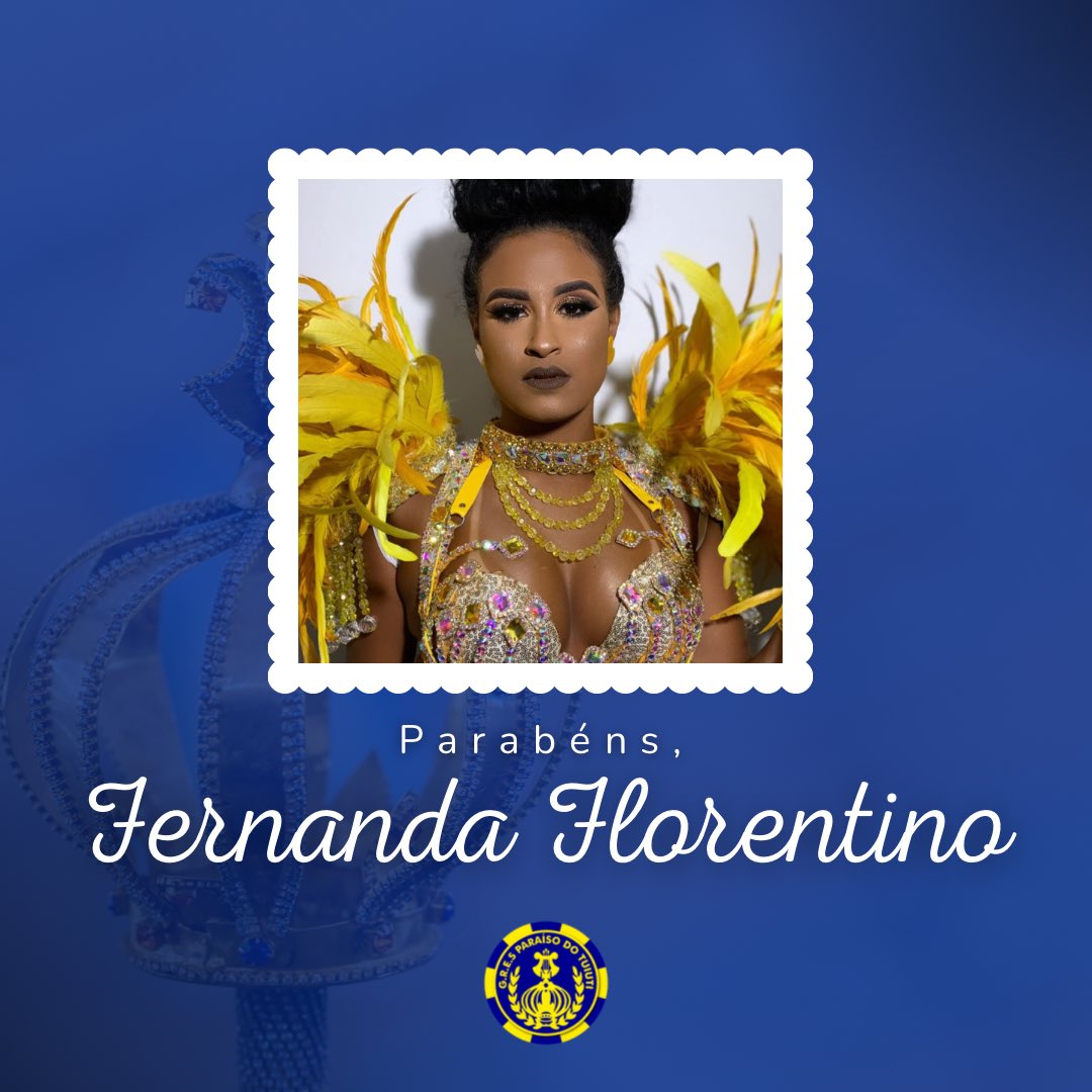Dia de parabenizar nossa musa Fernanda Florentino por mais um ano de vida. Que os novos dias sejam repletos de muito amor, carinho, saúde e felicidades 🥰. Parabéns, Fernanda! 💛💙💛💙👑 #Tuiuti
