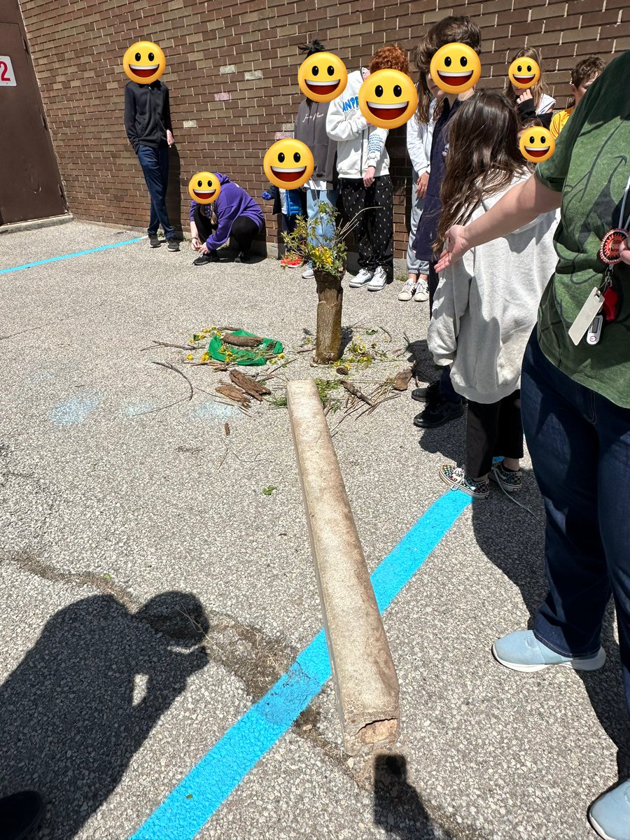 Nature and trash art inspired by human impact on the environment created by our amazing Frontenac Houses!