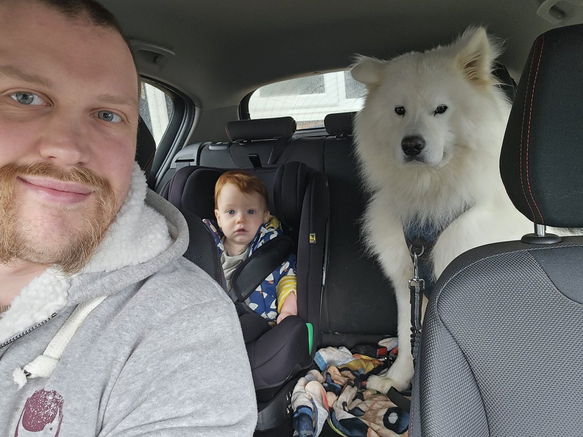 Rick_and_Write's tweet image. Pictured, the two reasons I now write less than I&apos;d like. (It&apos;s a fair trade.)