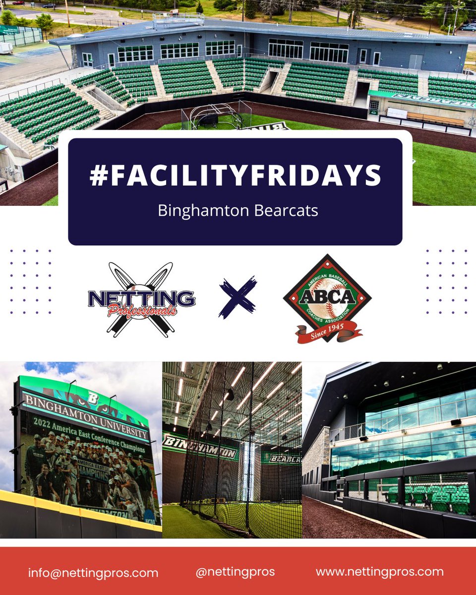 Netting Professionals is proud to be the Official Netting Partner of the ABCA! At one of the top venues in College Baseball, Netting Professionals brings Backstop & Facility Netting, as well as Custom Padding for the Binghamton Bearcats! @BinghamtonBASE As a Home Run Partner of…