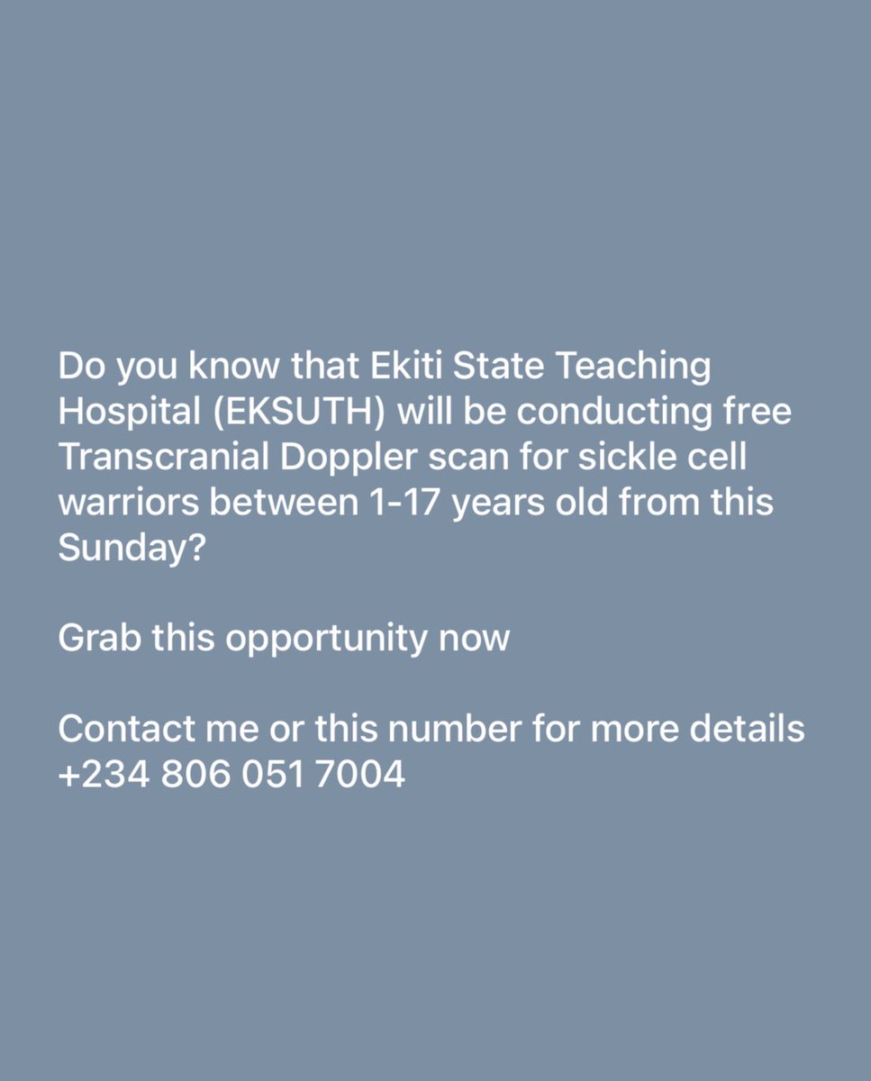 It has been a stressful week Meanwhile I am still your favorite genetic counselor on sickle cell disorder. @OAinitiative_ will be celebrating her 1st year partnership with Ekiti State Health Insurance Scheme next week. We have enrolled over 742 and we are still counting.