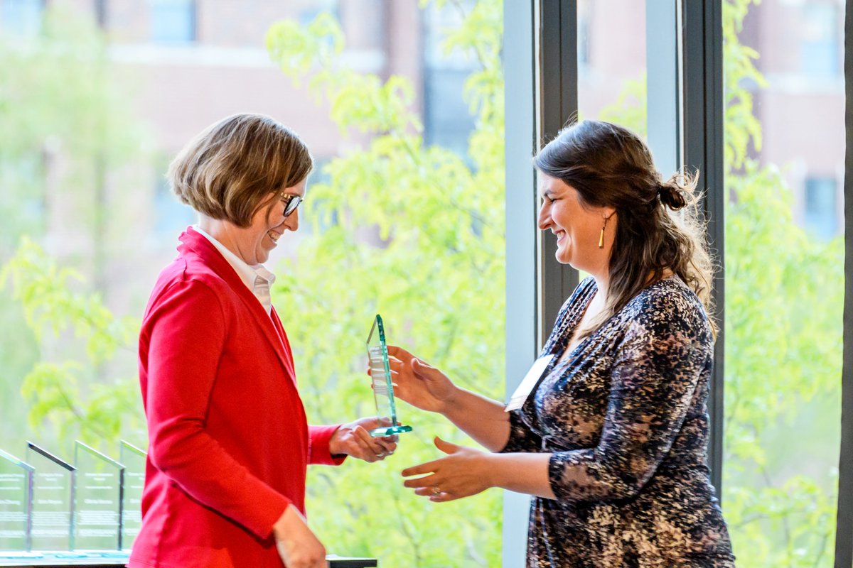 Marie Stettler Kleine (ME/IS, '14) received a Distinguished Young @RoseHulmanAlums Award for her work as Asst. Prof. of Engineering @coschoolofmines. She is challenging students in a pursuit to “do good” -- just as she was inspired by her #rosehulman professors. Congratulations!