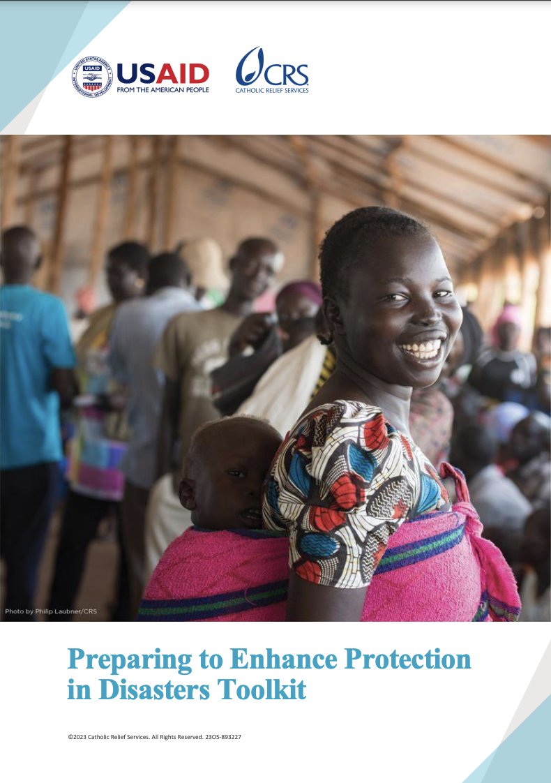 Thanks to @USAIDSavesLives funding, CRS created the Preparing to Enhance Protection in Disasters (PrEPD) comprehensive Toolkit. It supports local DRR and humanitarian actors to embed safety, dignity & accountability in their daily work. Download it now: brnw.ch/21wJdO5.