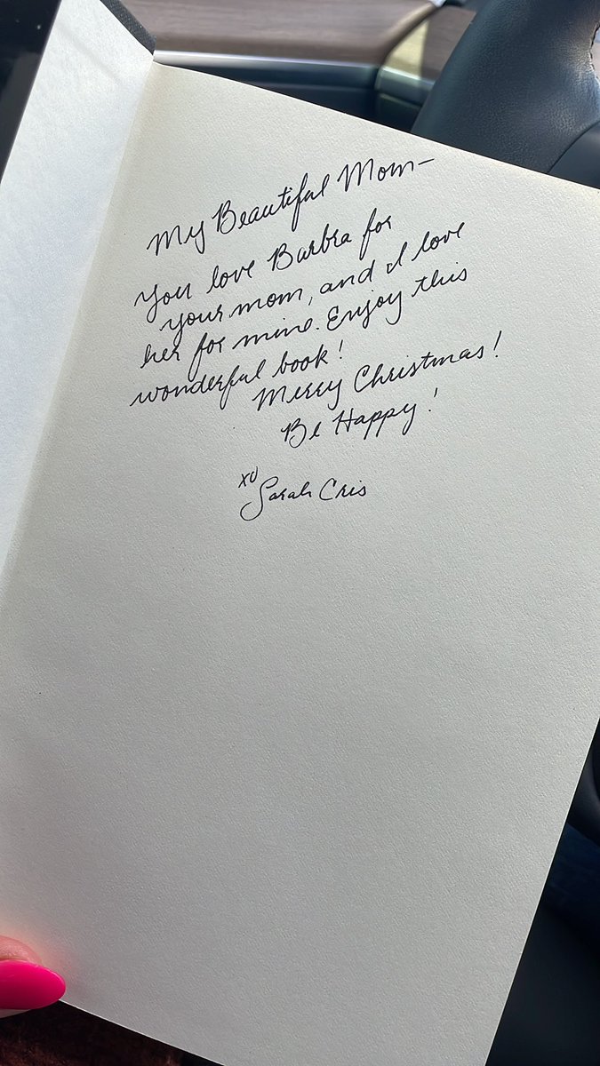 Starting this book today and thinking about how much <a href="/BarbraStreisand/">Barbra Streisand</a> has been part of my life! That caption is from my daughter ❤️