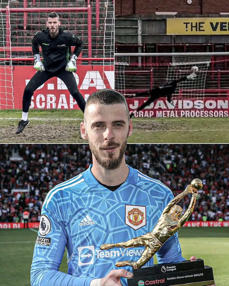 Ex Manchester United player David de Gea can be seen training on the training ground, getting back to work. 🧤 Should we expect a comeback? 👀