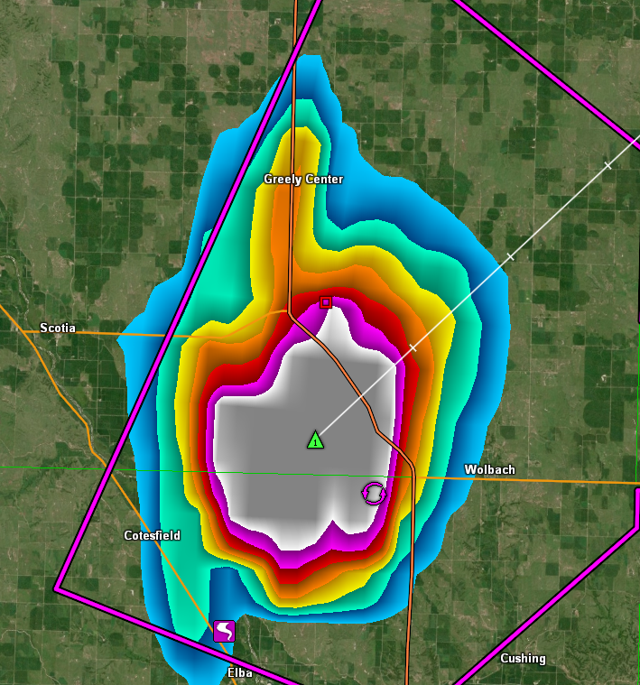 Severe Hail Possible between Greely Center and Wolbach, NEbraska. There Could Be A Tornado But not Confirmed.

#hail #thunder #lightning #Severeweather #SevereThunderstormWarning #Weather #WeatherUpdate #tornado #TornadoWarning #kywx #stormchase #stormchaser #wind #windy…
