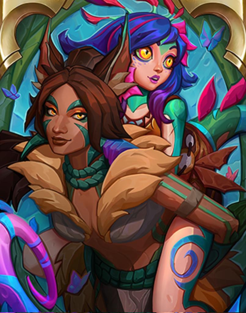 neeko and nidalee from league of legends