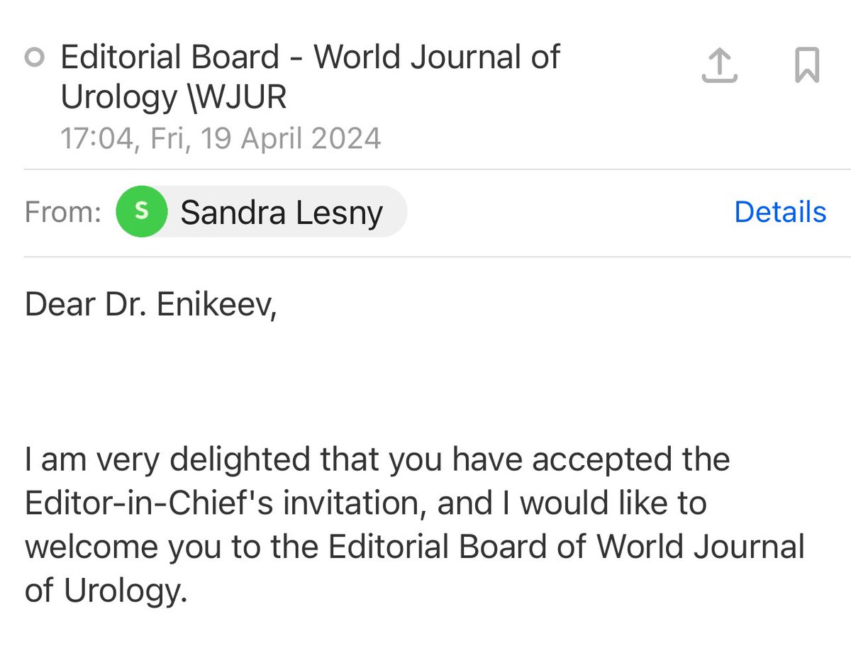 It’s my privilege to join the editorial board one of the best urology journals - @wjurol 🌎.