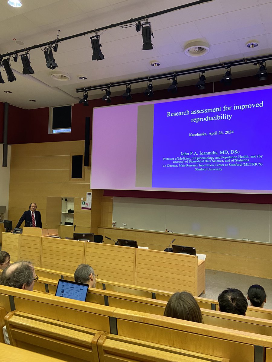 Jonna (@jonnanilssonh) on Twitter photo I’m not star struck every day so here goes. Researching research, by John Ioannidis. A sensation that the research process itself is fallible and subject to correction. It’s very hopeful if you ask me. Thanks to <a href="/GustavNilsonne/">Gustav Nilsonne</a> for bringing such a brilliant speaker to Stockholm! I’m not star struck every day so here goes. Researching research, by John Ioannidis. A sensation that the research process itself is fallible and subject to correction. It’s very hopeful if you ask me. Thanks to <a href="/GustavNilsonne/">Gustav Nilsonne</a> for bringing such a brilliant speaker to Stockholm!