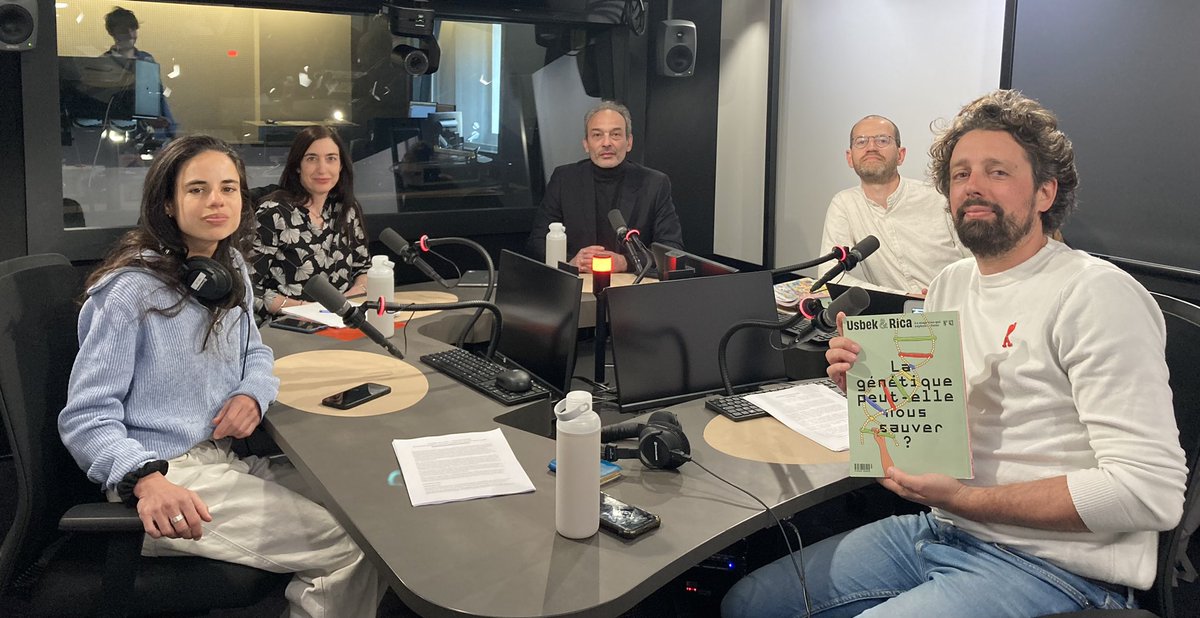 C’est parti ! Tout de suite sur @franceculture, @fsaltiel reçoit @blaisemao, rédacteur en chef de @USBEKetRICA, ainsi que @TatianaGiraud6 et @philippehune. La manipulation génétique permettra-t-elle de faire face aux défis futurs ? La chronique de @Ju_devaux en fin d’émission ✨