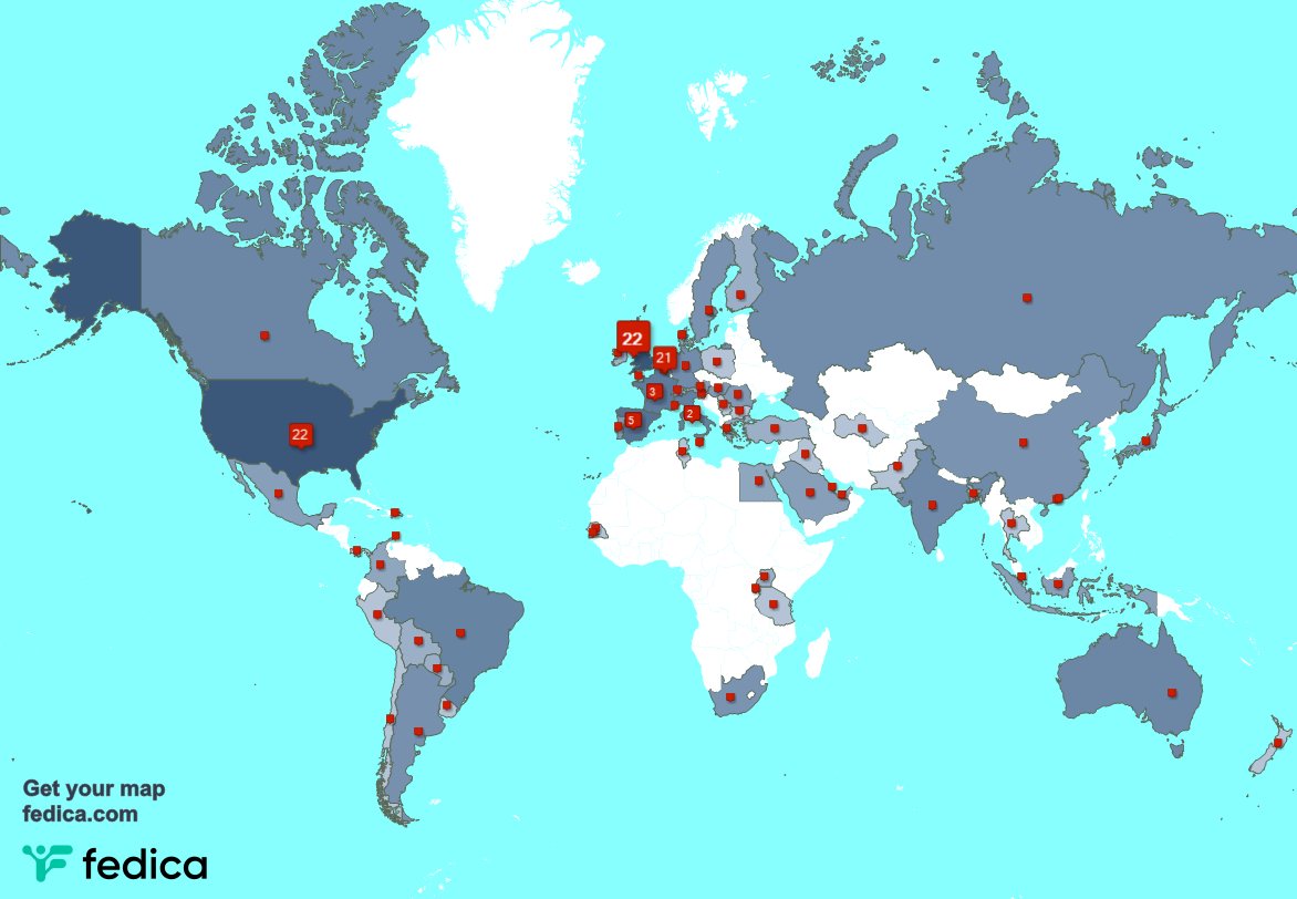 Special thank you to my 9 new followers from UK., and more last week. fedica.com/!remco_v_eldik