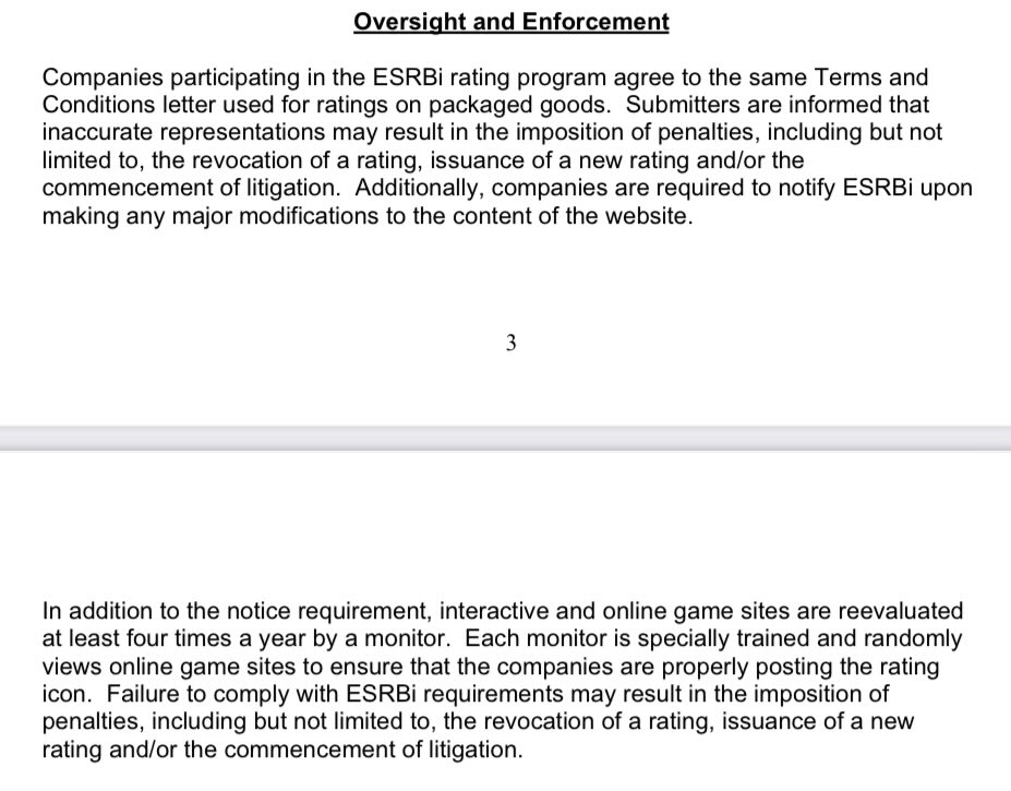 ESRB were the first DEI consultants. Paved the way for all the others. Read some of the shit the original present said! Same script. Nothing to do with “adult content”.