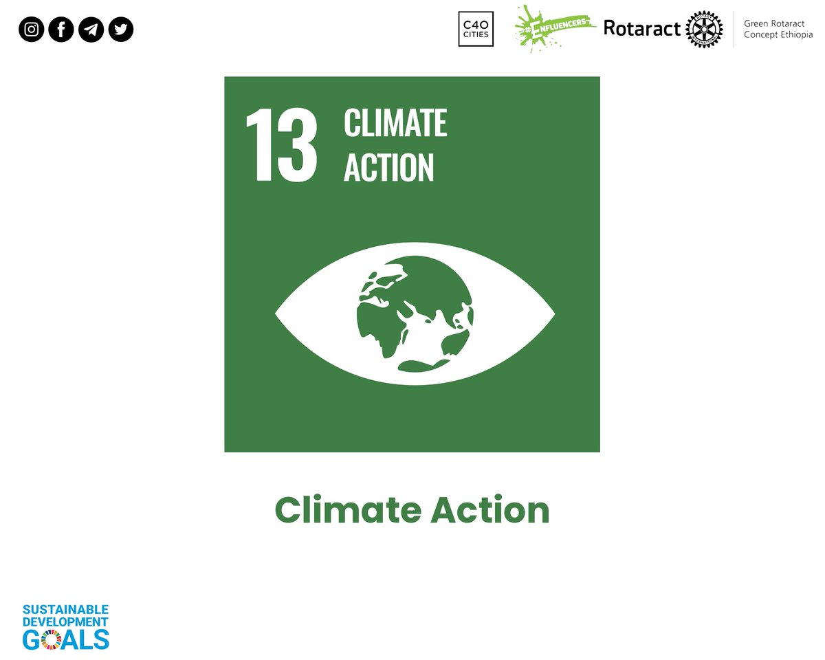 #SDG13: Climate Action focuses on taking urgent action to combat climate change and its impacts. Climate change threatens our planet with rising sea levels, extreme weather events, and biodiversity loss. 

This requires reducing greenhouse gas emissions, and building resilience.