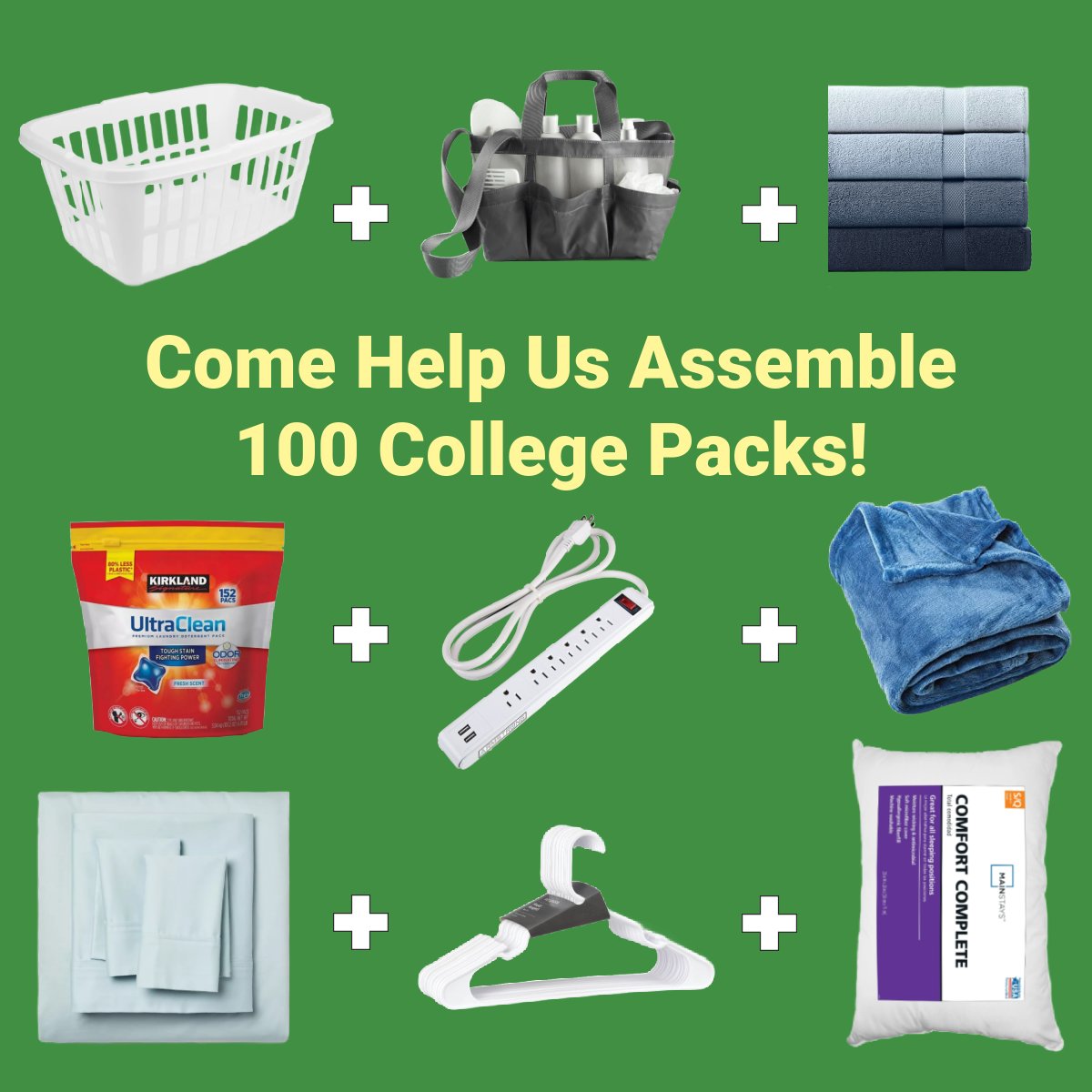 We've gathered supplies for economically disadvantaged #HISD seniors who are preparing for college, & will assemble the packs on Sat. May 4th, in the Meyerland area. Want to help? Let us know at info@corhouston.org, and we'll share info. Thanks! @HISD_Wraparound @TeamHISD #txed