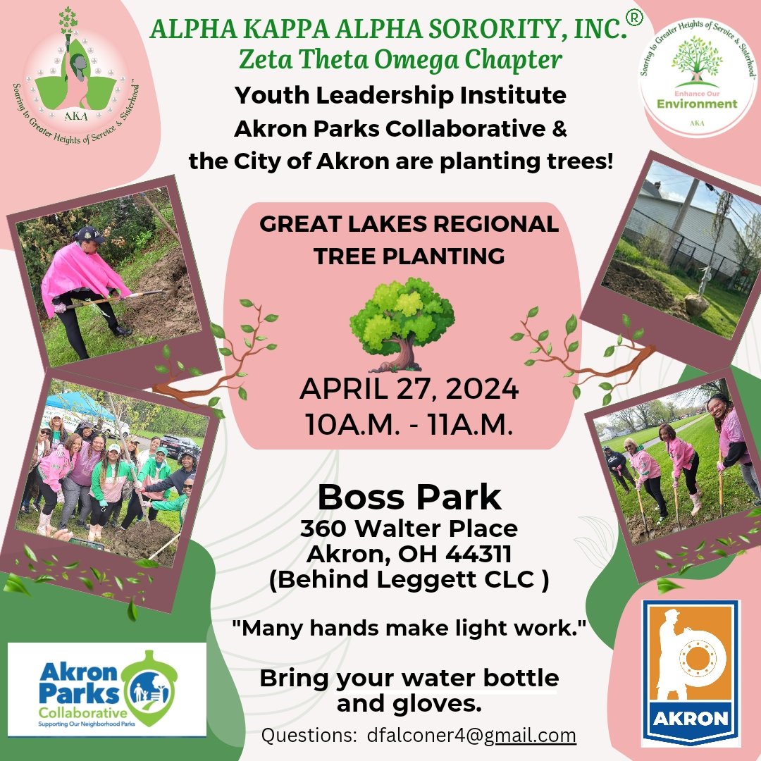 Looking for a few willing hands to help add trees to Akron's tree canopy! Join me and bring a youth!