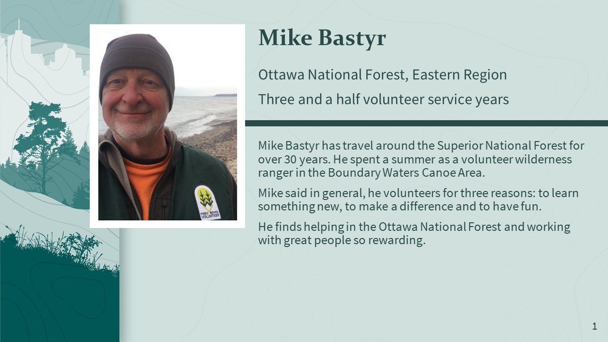 Mike Bastyr says he volunteers on the @OttawaNF for three reasons: to learn something new, to make a difference and to have fun. Thank you, Mike! #NationalVolunteerMonth fs.usda.gov/detail/r9/work…