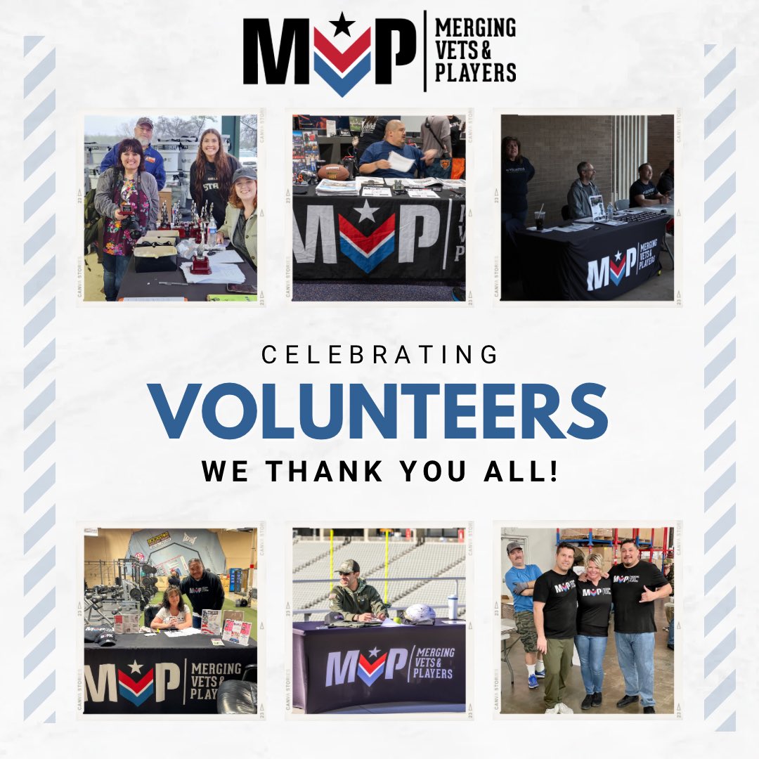 Recognizing our amazing volunteers during #NationalVolunteerWeek, they’re always there to lend a hand at events and embody the spirit of our mission, bringing together veterans and athletes alike. Your support fuels our cause and makes a real difference. Thank you! 🙌 #MVP #Team