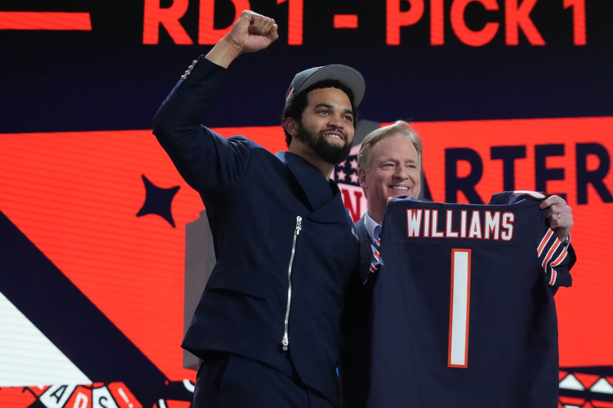 The first night of the @NFL draft featured major surprises in the quarterback department. 🤯 More here: bit.ly/4aQFQk5 What are you expecting from Day 2? Visit #Proline for futures, game odds and more: bit.ly/44jJUar 📸: USA TODAY Sports @StadeProligne