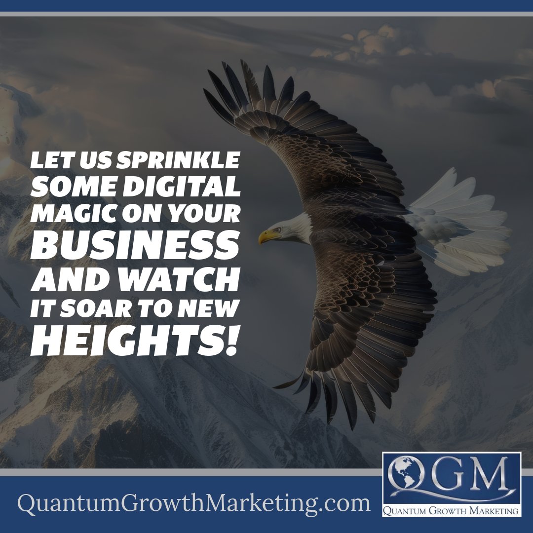 😂 Who says marketing can't be fun? Discover Your Digital Marketing Agency Now: quantumgrowthmarketing.com 🦅 Let us sprinkle some digital magic on your business and watch it soar to new heights! #MarketingHumor #FunMarketing #LifeStyle #SmallBizWins #DigitalMarketingAgency