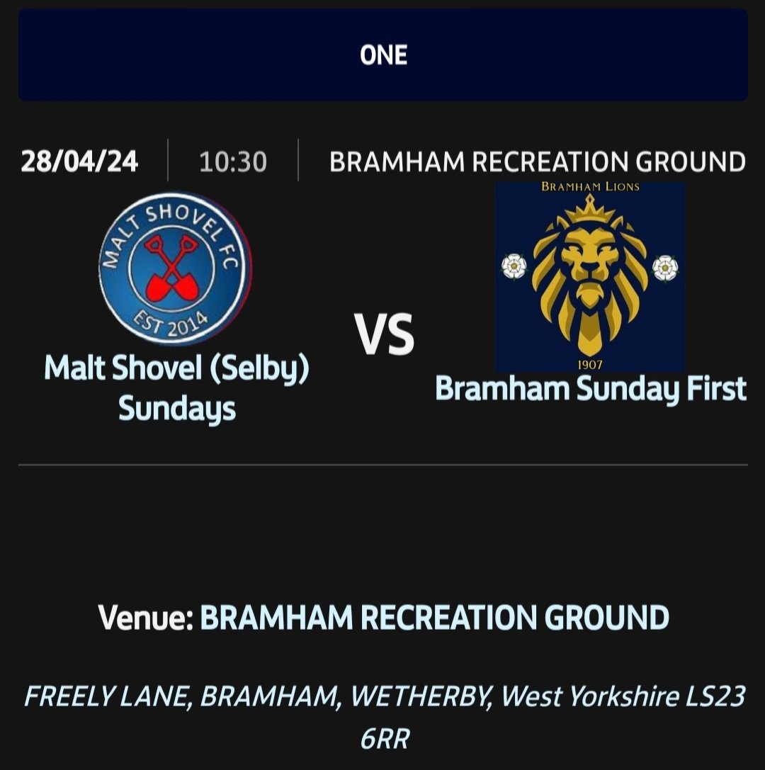 On Sunday we host @ClubMalt at Freely Lane, last game of the season. 

28/4/24
KO: 10:30
🏟: Freely Lane 
➡️⬅️ 9th (H) VS 8th (A)

#grassrootsfootball #Sundayleague #football #upthebramham #utb