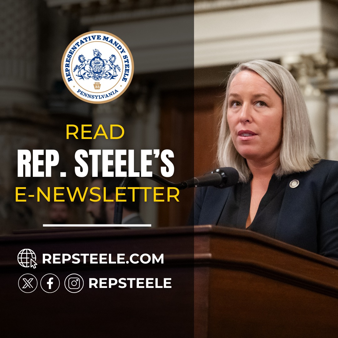 Read my latest newsletter to learn more about upcoming events, how to get rid of your unwanted prescription drugs, nominate a woman veteran and more: shorturl.at/mrBXY Subscribe here: repsteele.com/emailsignup.